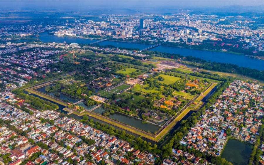 Thị trường bất động sản thành phố Huế đang có những động lực mới để phát triển sau giai đoạn trầm lắng. Ảnh: CafeF.