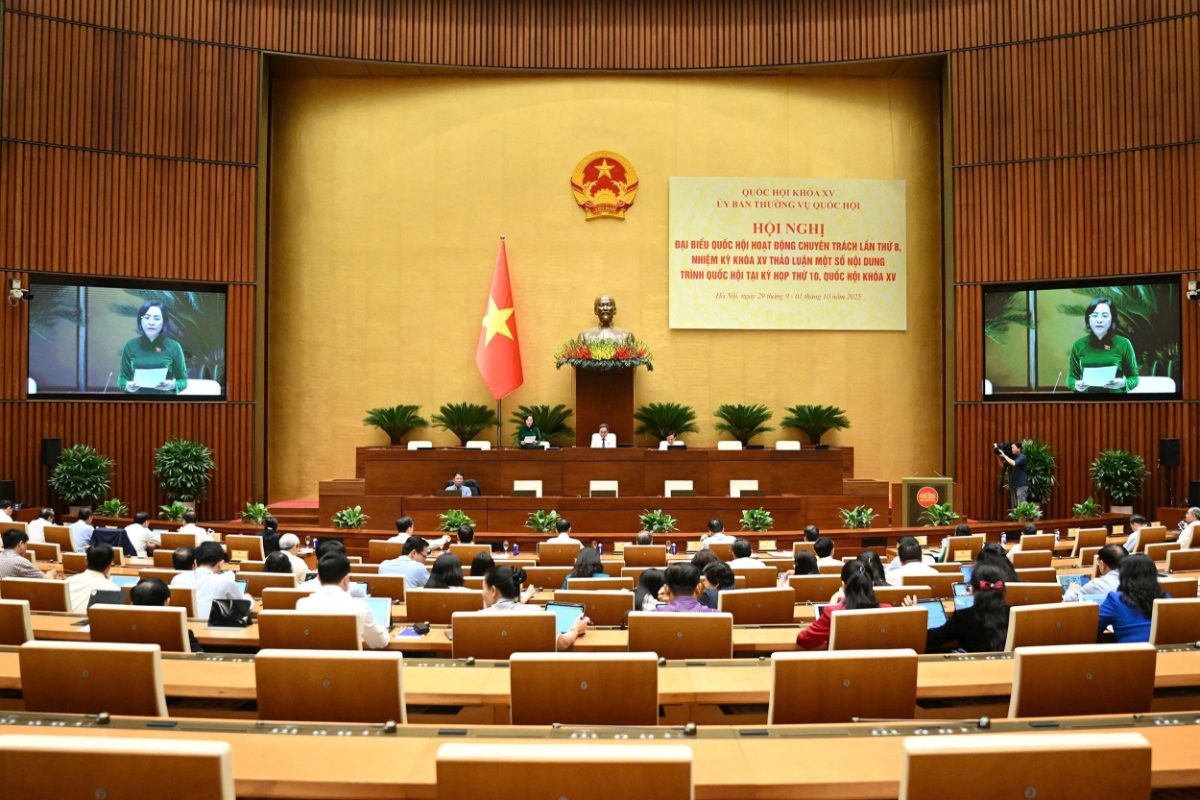 Toàn cảnh phiên họp.&nbsp;Ảnh: Quốc hội.