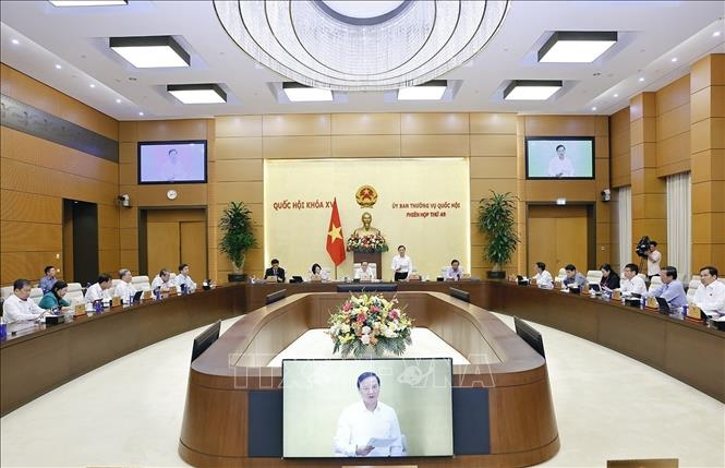 Phó Chủ tịch Quốc hội Nguyễn Khắc Định phát biểu. Ảnh: TTXVN.