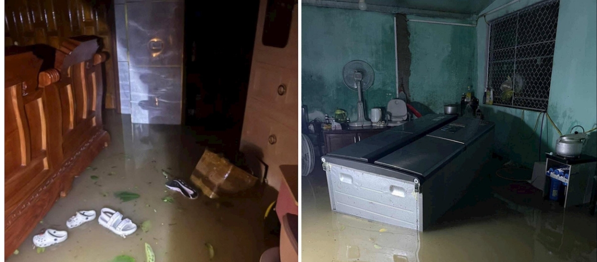 Nước vào nhà hộ dân tại phường Cửa Lò, Nghệ An