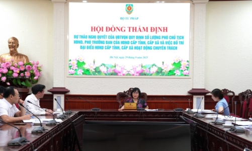 Thẩm định Nghị quyết quy định về số lượng cấp phó Hội đồng nhân dân các cấp