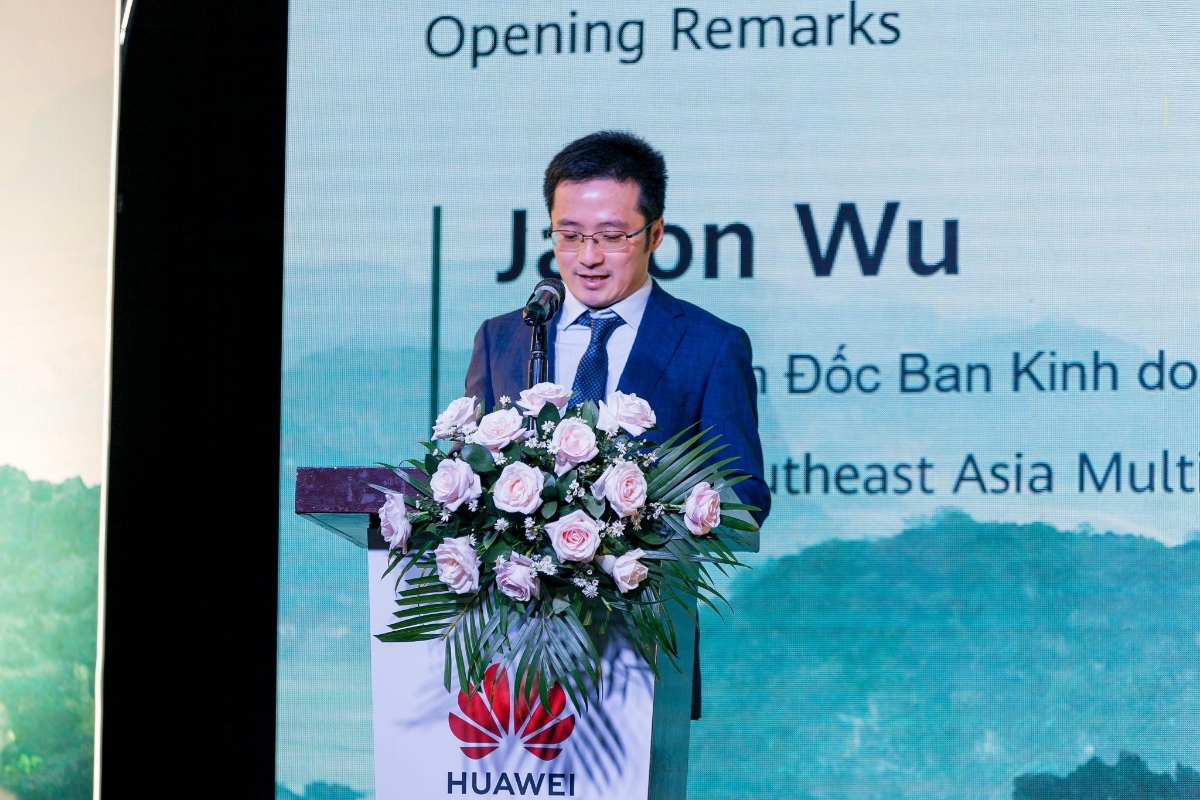 Ông Jason Wu - Tổng giám đốc Huawei Digital Power khu vực Đông Nam Á phát biểu tại sự kiện.
