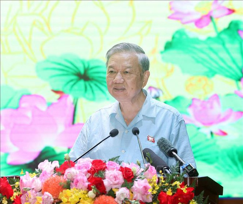 Tổng Bí thư Tô Lâm phát biểu - Ảnh: TTXVN