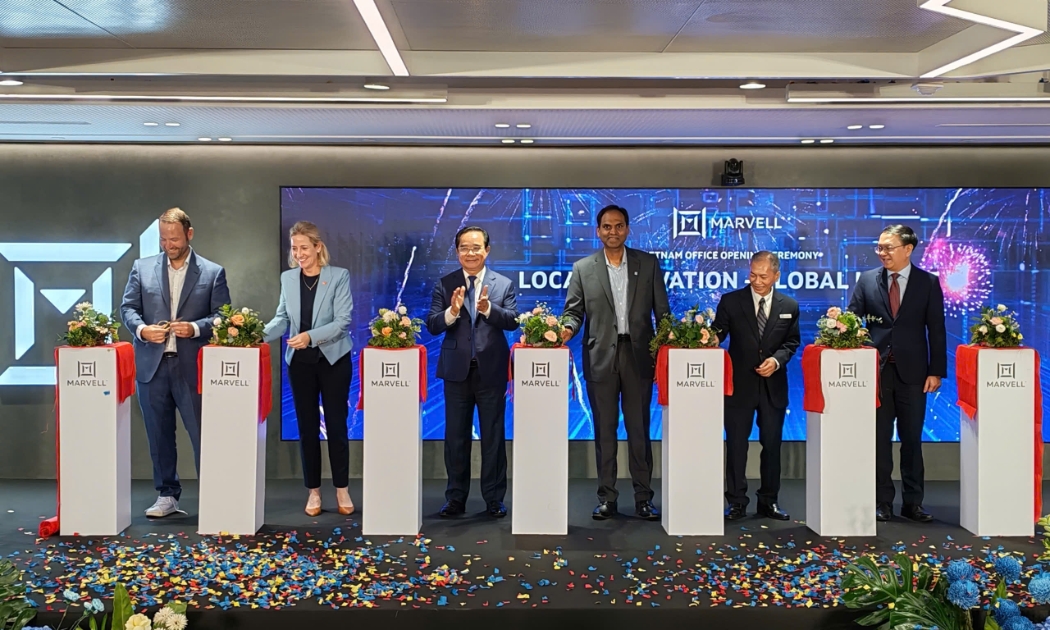 Marvell khai trương văn phòng ở TP.HCM đặt tại tòa nhà Etown 6, phường Tân Bình, sáng 30/9.