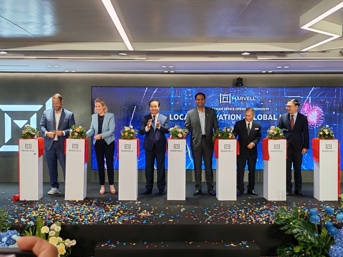 Marvell khai trương văn phòng ở TP.HCM đặt tại tòa nhà Etown 6, phường Tân Bình, sáng 30/9.
