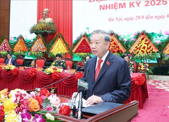 Tổng Bí thư Tô Lâm phát biểu chỉ đạo. Ảnh: TTXVN.