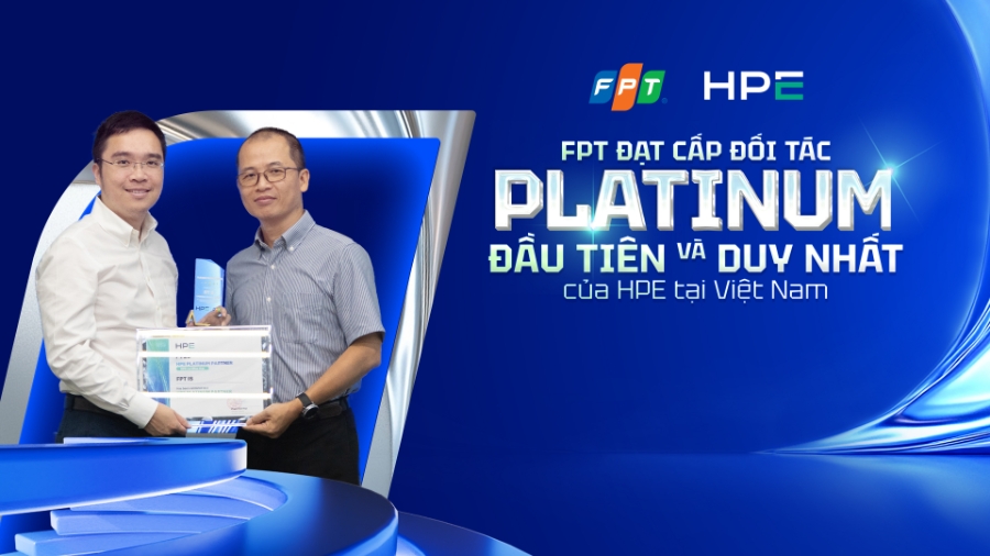 Đơn vị thành viên của Tập đoàn FPT được công nhận trở thành đối tác Platinum đầu tiên và duy nhất của HPE tại Việt Nam.