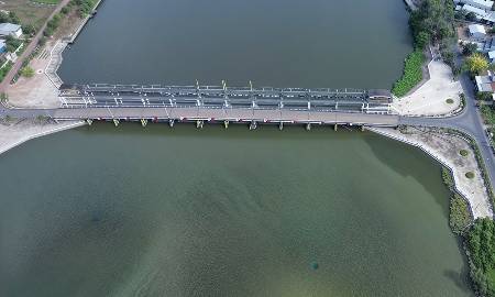 Đưa vào vận hành công trình hồ chứa nước ngọt lớn nhất vùng Đồng bằng sông Cửu Long