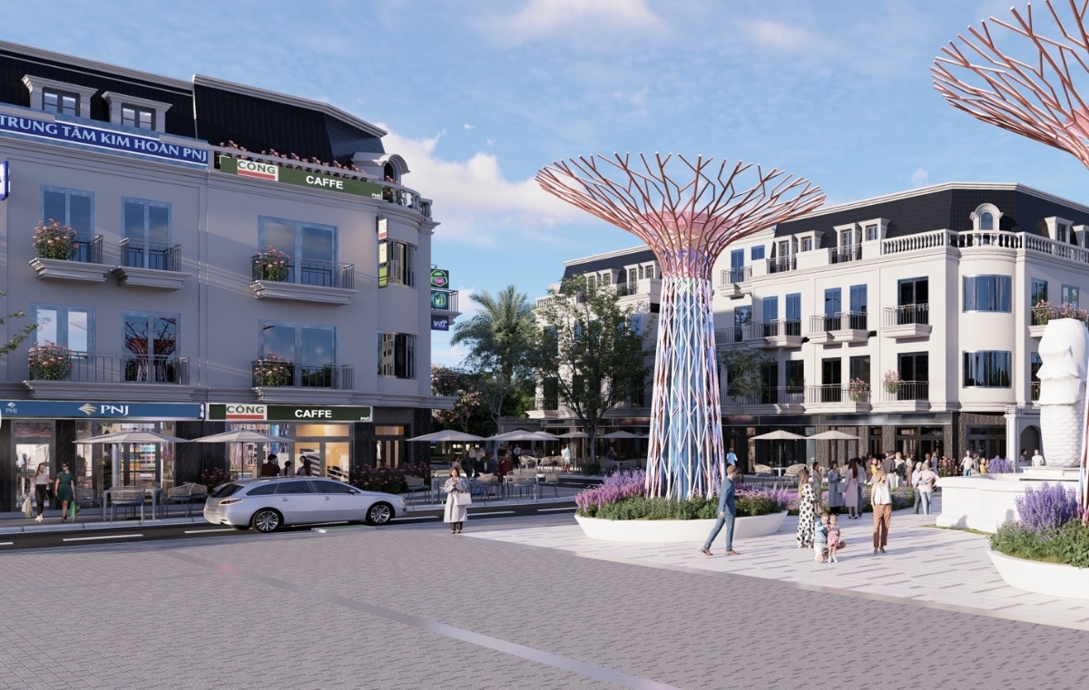 New Orchard Thái Nguyên là dự án đầu tiên trong khu vực sở trung tâm thương mại rộng hơn 3000m2 cùng chuỗi shophouse cao cấp.