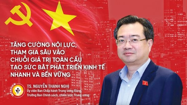 Tăng cường nội lực, tham gia sâu vào chuỗi giá trị toàn cầu tạo sức bật phát triển kinh tế nhanh và bền vững