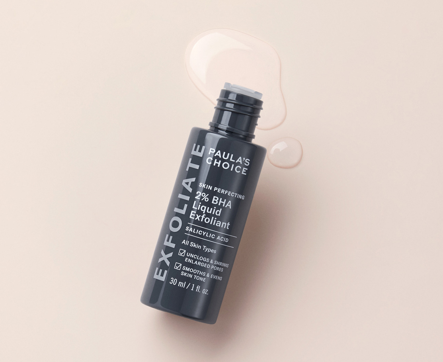 Sản phẩm khuyên dùng: Dung dịch tẩy da chết hoá học Paula’s Choice Skin Perfecting 2% BHA Liquid Exfoliant.