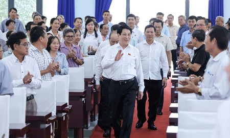 Chủ tịch nước Lương Cường tiếp xúc cử tri Thành phố Hồ Chí Minh trước Kỳ họp thứ 10, Quốc hội khóa XV