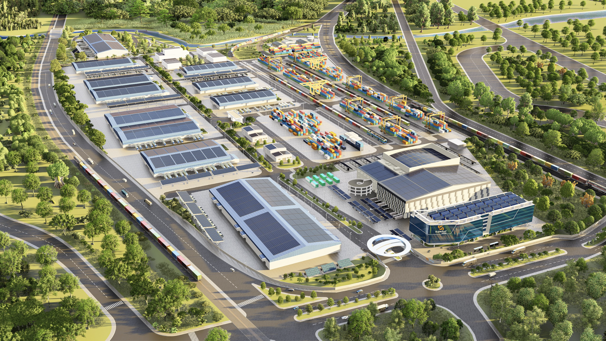 Perspective view of the Vietnam SuperPort™ project