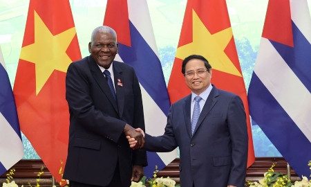 Thủ tướng Chính phủ Phạm Minh Chính hội kiến Chủ tịch Quốc hội Cộng hòa Cuba