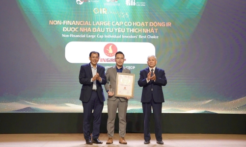 Vingroup: Top 3 Doanh nghiệp niêm yết có hoạt động quan hệ Nhà đầu tư được yêu thích nhất năm 2025