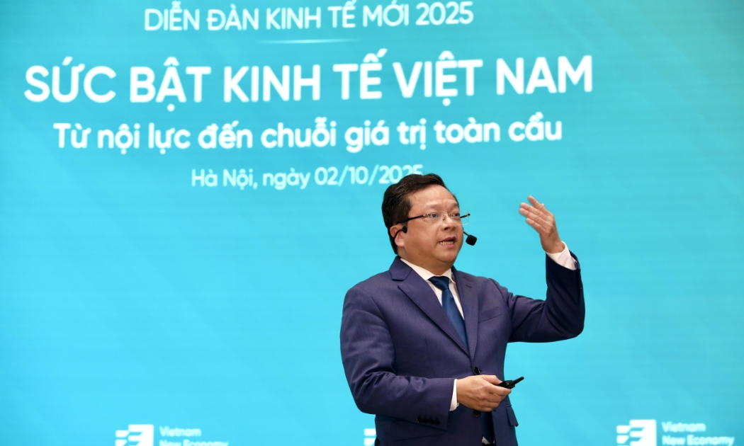 TS. Nguyễn Đức Hiển, Phó Trưởng Ban Chính sách, Chiến lược Trung ương, trình bày tại Diễn đàn.  