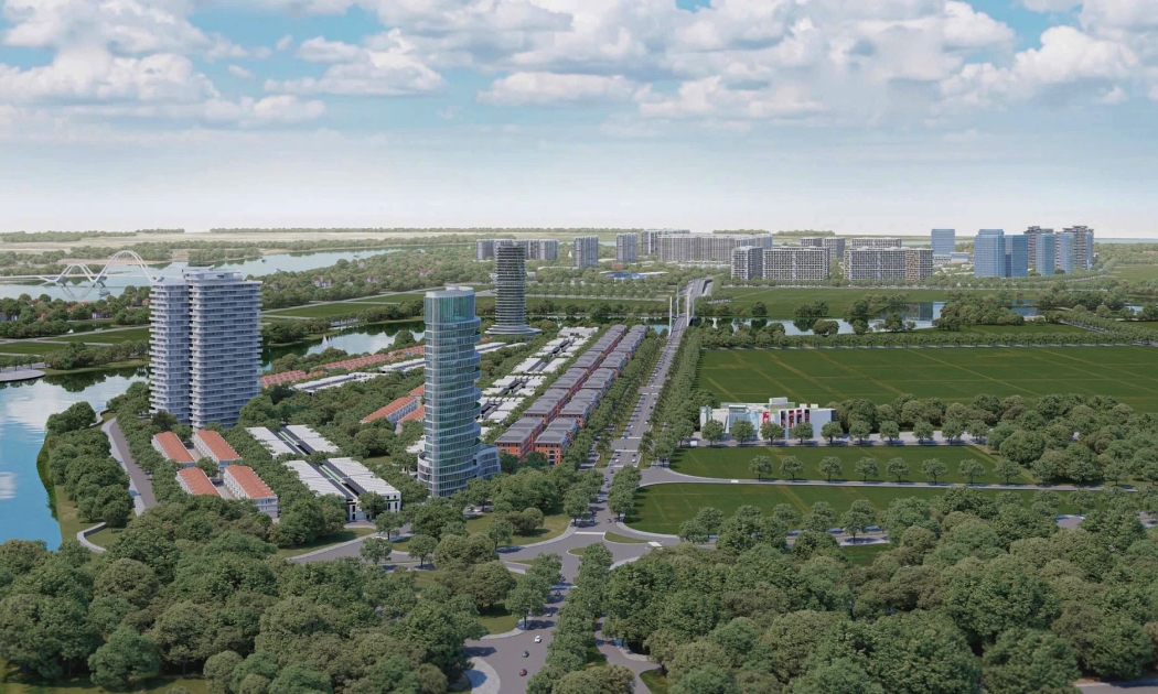 Phối cảnh Khu đô thị hỗn hợp phía Tây sông Lệ Kỳ