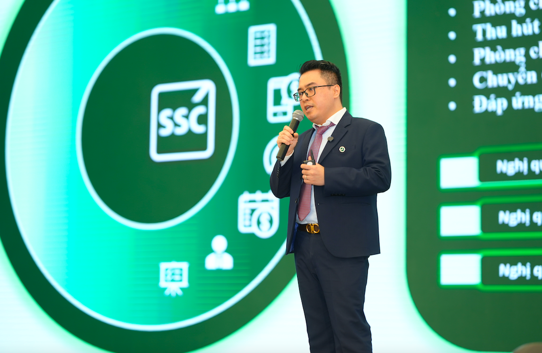 Ông Tô Trần Hòa, Phó Trưởng ban Phát triển thị trường Chứng khoán, Ủy ban Chứng khoán Nhà nước, chia sẻ tại sự kiện.