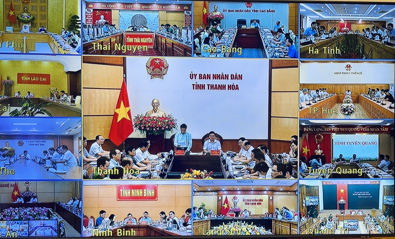 Các địa phương tham gia cuộc họp - Ảnh: VGP