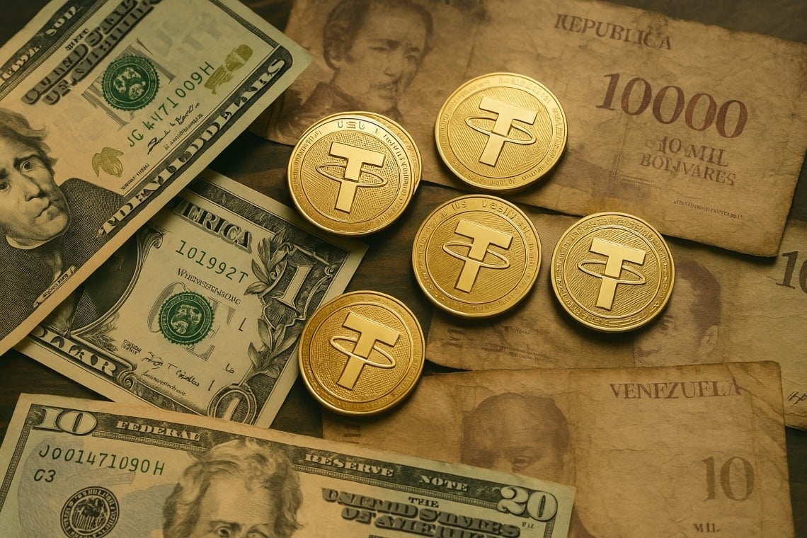 Đô la Mỹ, USDT và bolívar. 