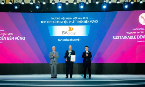 BV Group được vinh danh Top 10 Thương hiệu phát triển bền vững 2025