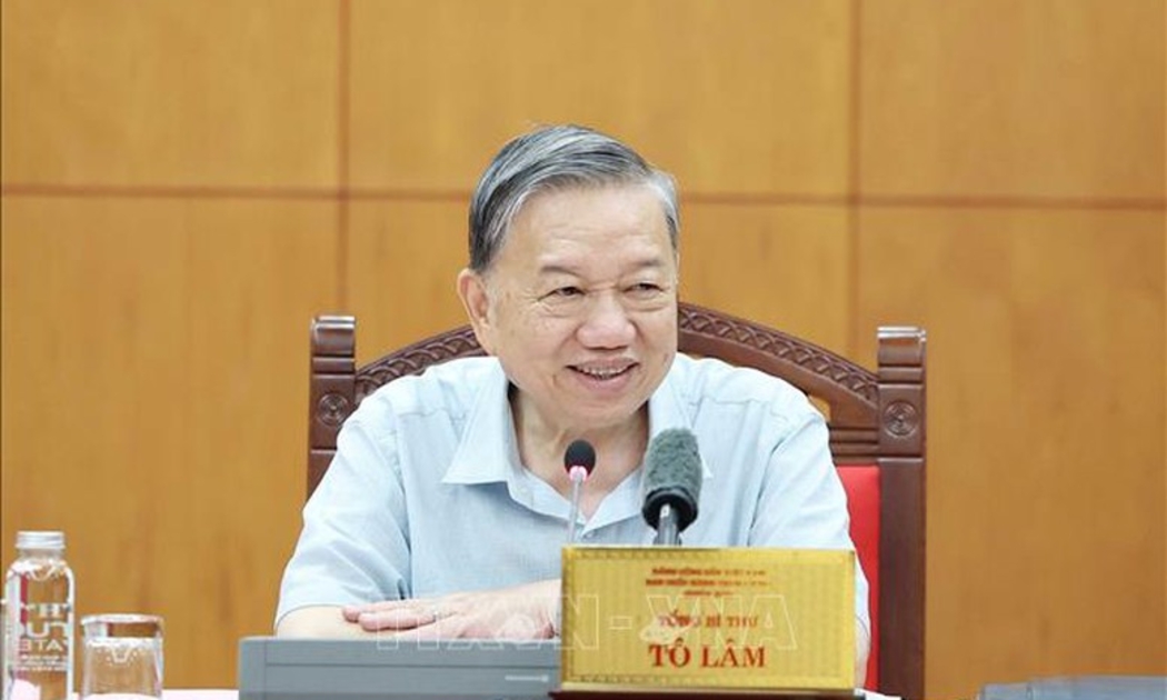 Tổng Bí thư Tô Lâm phát biểu - Ảnh: TTXVN