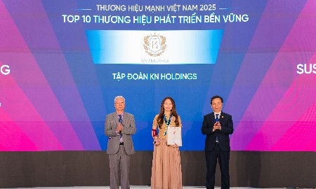 KN Holdings: Top 10 thương hiệu phát triển bền vững 2025