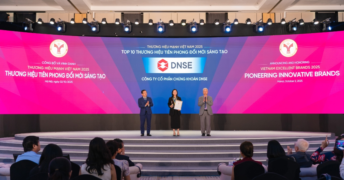 DNSE lần thứ ba liên tiếp đạt Thương hiệu mạnh tiên phong đổi mới sáng tạo