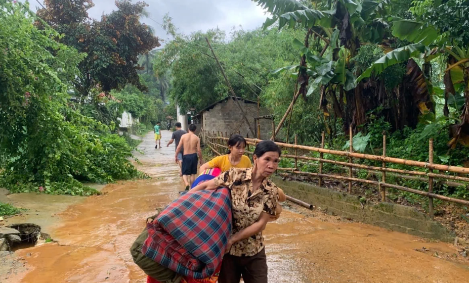 Nhiều gia đình đã trở lại nhà sau những ngày di dời đi tránh bão lũ