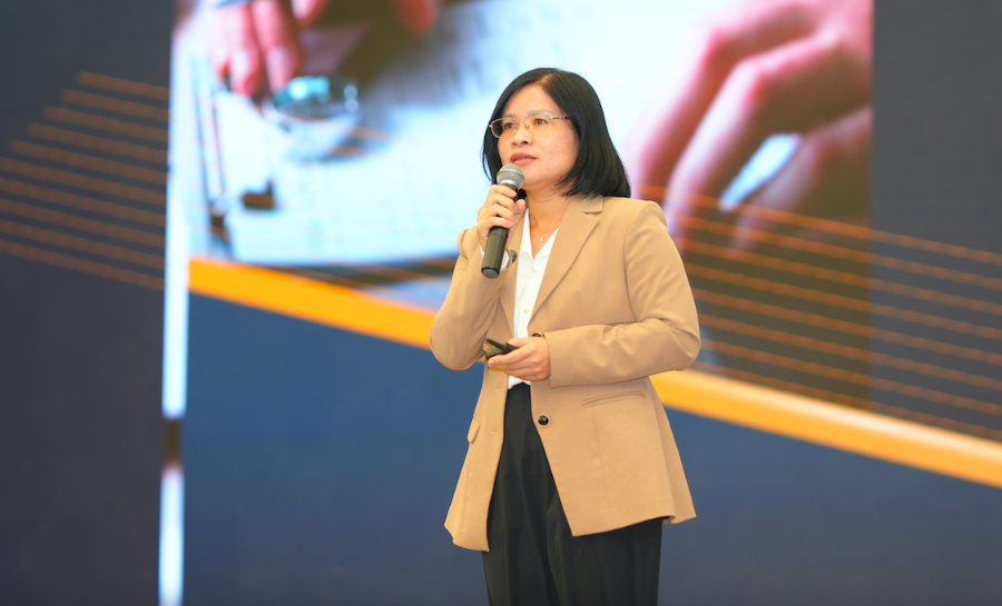 Bà Nguyễn Thị Minh Thơ, Phó Cục trưởng Cục Phòng chống rửa tiền, Ngân hàng Nhà nước.