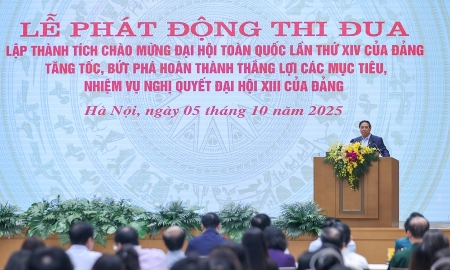 Thủ tướng Phạm Minh Chính phát động đợt thi đua chào mừng Đại hội XIV của Đảng và Bầu cử Quốc hội khoá XVI