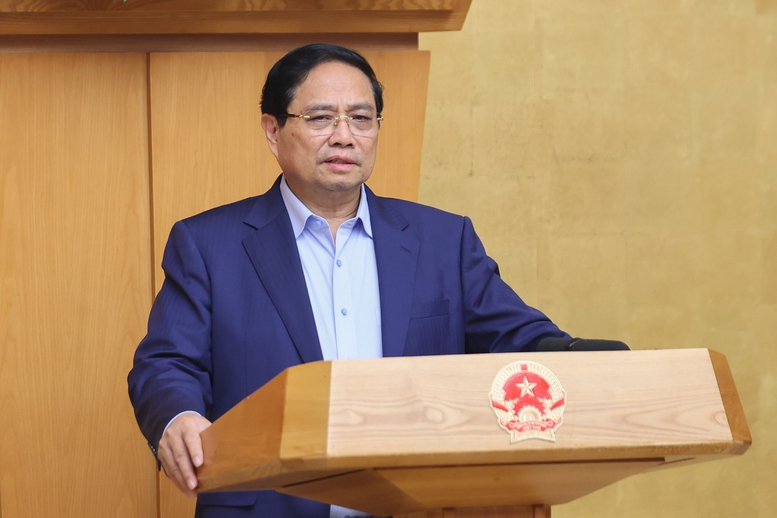 Thủ tướng Phạm Minh Chính chủ trì Hội nghị trực tuyến Chính phủ với địa phương tháng 9/2025 - Ảnh: VGP