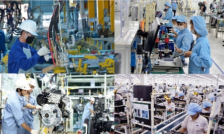 Sản xuất công nghiệp tăng trưởng ấn tượng, chế biến, chế tạo đạt mức cao nhất 5 năm qua