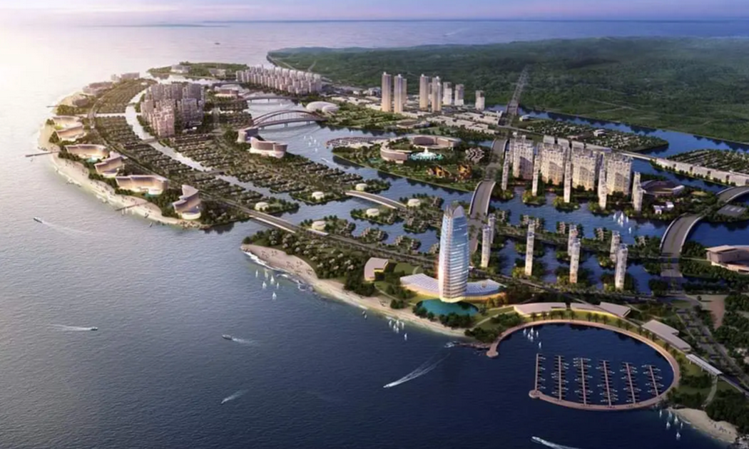 Phối cảnh khu đô thị lấn biển Cần Giờ (TP.HCM). Ảnh: CĐT