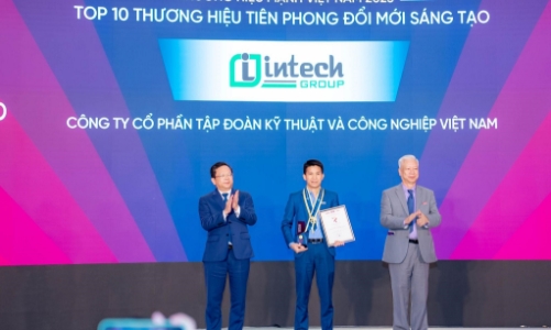 Intech Group được vinh danh Top 10 Thương hiệu mạnh - Tiên phong đổi mới sáng tạo 2025
