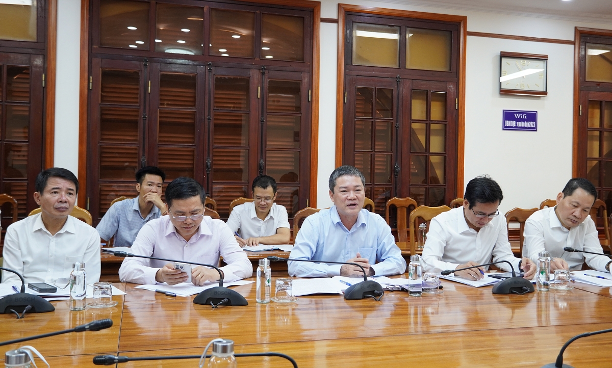 Phó Chủ tịch UBND tỉnh Quảng Trị Phan Phong Phú đề xuất một số kiến nghị đến Đoàn công tác