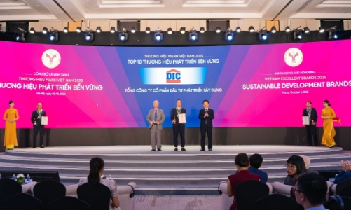 Tập đoàn DIC khẳng định vị thế Top 10 thương hiệu phát triển bền vững 2025