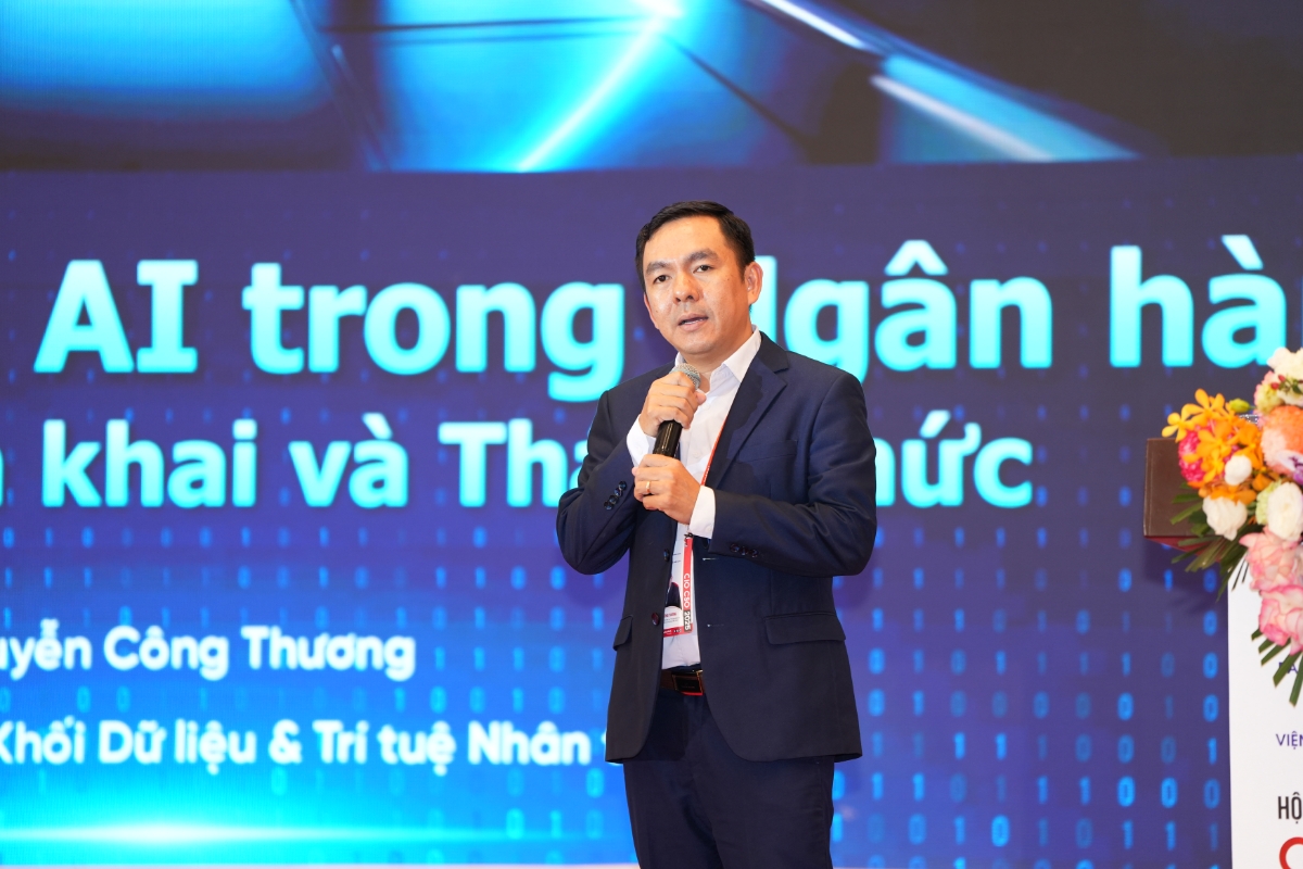 Ông Nguyễn Công Thương, Phó Giám đốc khối dữ liệu & trí tuệ nhân tạo của ngân hàng VietinBank.