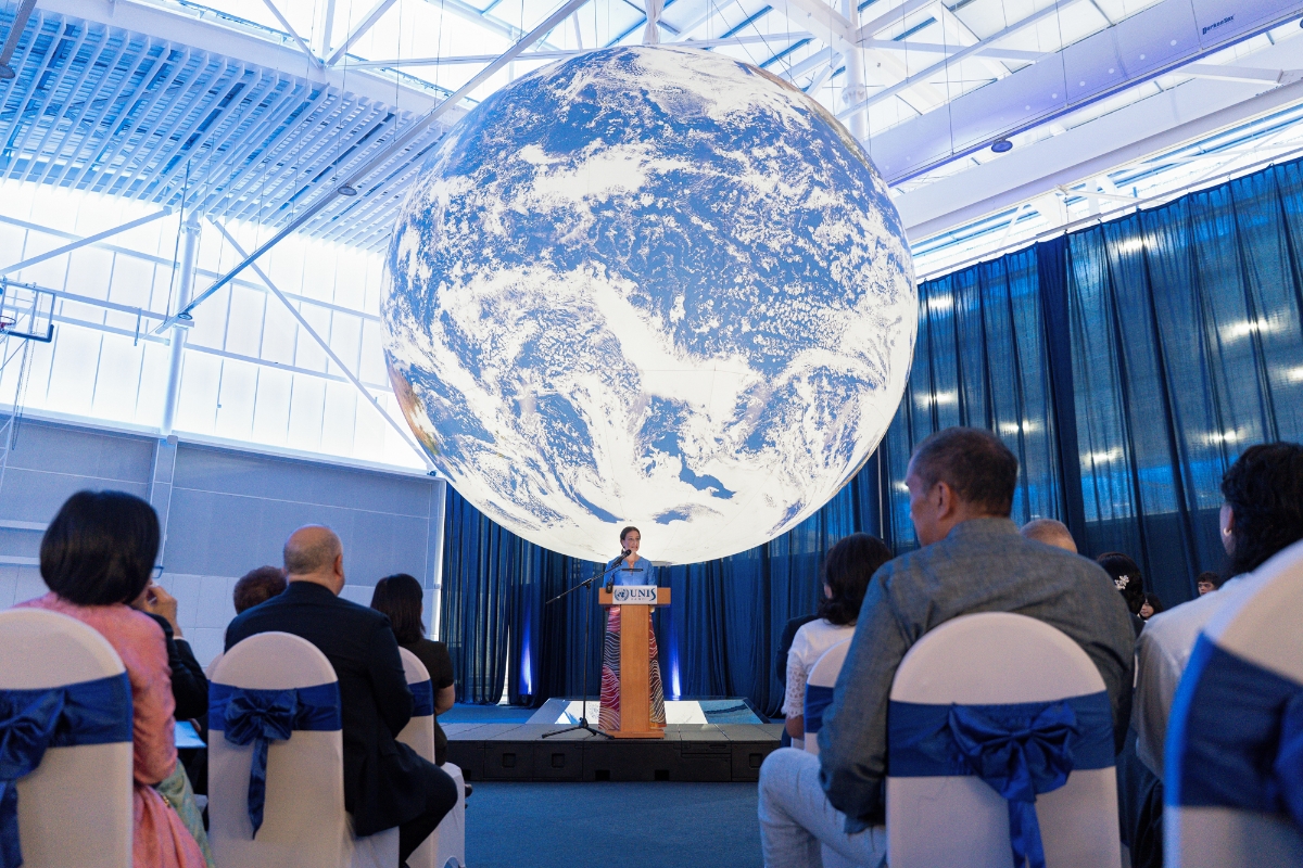 Tác phẩm Gaia tại UNIS Hà Nội.