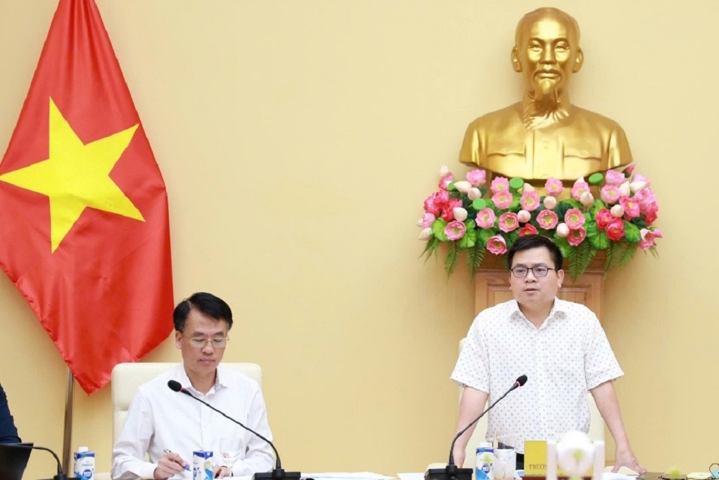 Thứ trưởng Trương Thanh Hoài phát biểu tại hội thảo. Ảnh: MOIT.