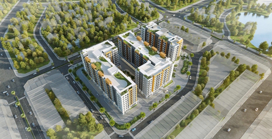Phối cảnh dự án Nhà ở xã hội Bảo Ninh 2, phường Đồng Hới, Quảng Trị