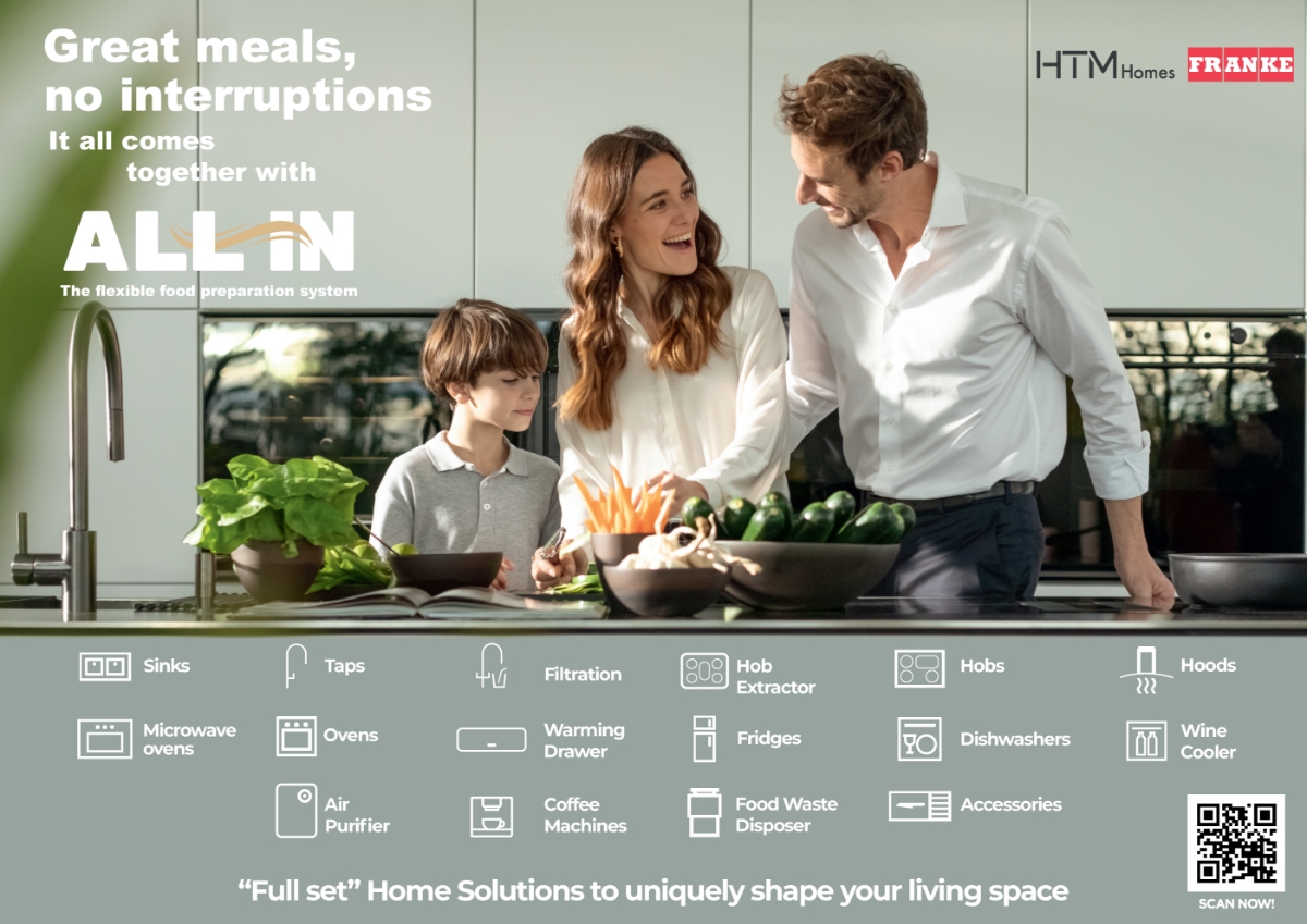 FRANKE - thương hiệu Thụy Sĩ hơn 110 năm, mang đến giải pháp bếp chuẩn châu Âu trọn bộ cho mọi gia đình.