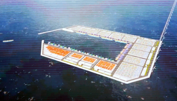 Phối cảnh bến cảng Trần Đề. Ảnh: Portcoast