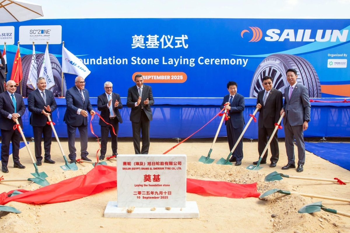 Tập&nbsp;đoàn Sailun&nbsp;đã tổ chức lễ&nbsp;động thổ xây dựng nhà máy mới tại Ai Cập.