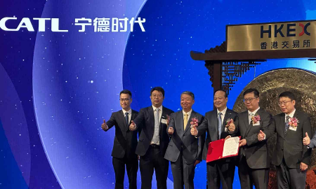 CATL huy động được hơn 5 tỷ USD khi IPO tại Hồng Kông hồi tháng 5 - Ảnh: Nikkei Asia