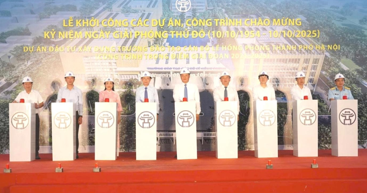 Hà Nội khởi công xây dựng Trường Đào tạo cán bộ Lê Hồng Phong 980 tỷ đồng
