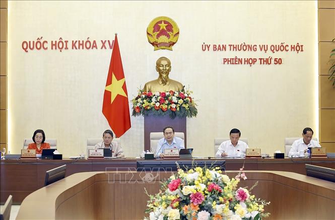 Chủ tịch Quốc hội Trần Thanh Mẫn phát biểu. Ảnh: TTTXVN.