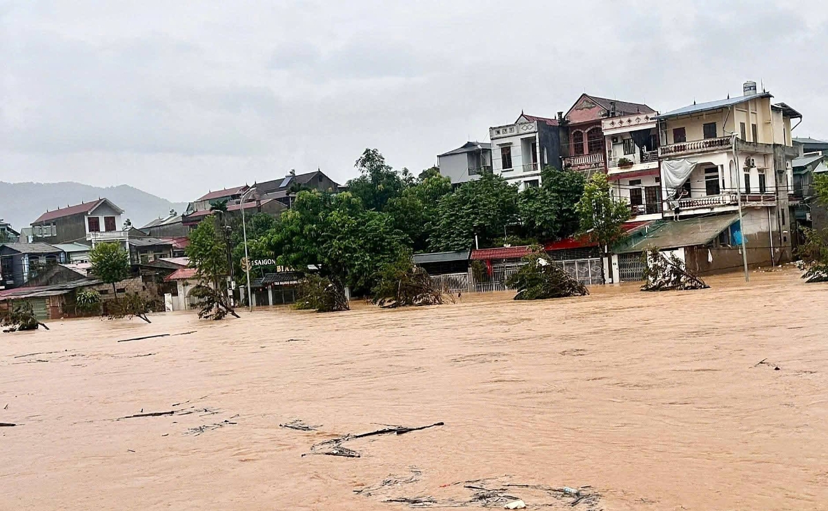 Mưa lụt tại phường Thục Phán tỉnh Cao Bằng 