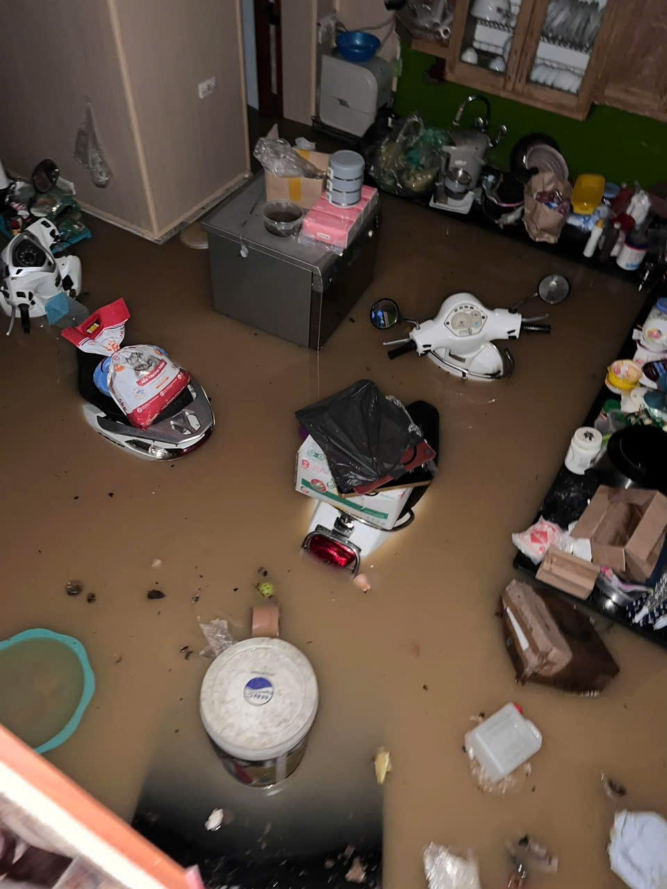 Nhiều gia đình cho biết họ chỉ còn tìm cách thoát khỏi ngập lụt, bảo vệ tính mạng, việc cứu, chạy tài sản là bất khả thi bởi mọi nơi đều bị nhấn chìm.&nbsp;