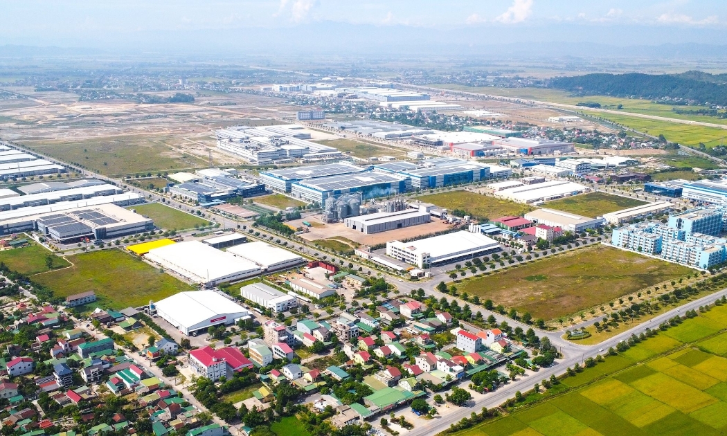 Dự án Khu Công nghiệp - Đô thị và Dịch vụ VSIP Nghệ An. Ảnh: Thành Cường